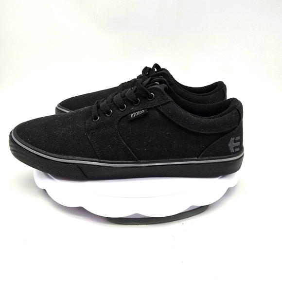 Etnies Shoes Men 10 Barge LS Low Top Sneakers Black - Picture 1 of 9